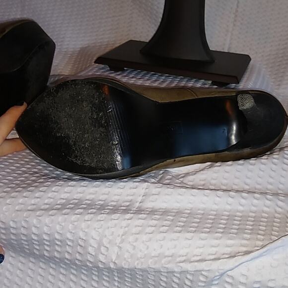 Steve Madden Luxe Brown Peep Toe Platform Stiletto Heels Size 7.5 - Picture 5 of 8